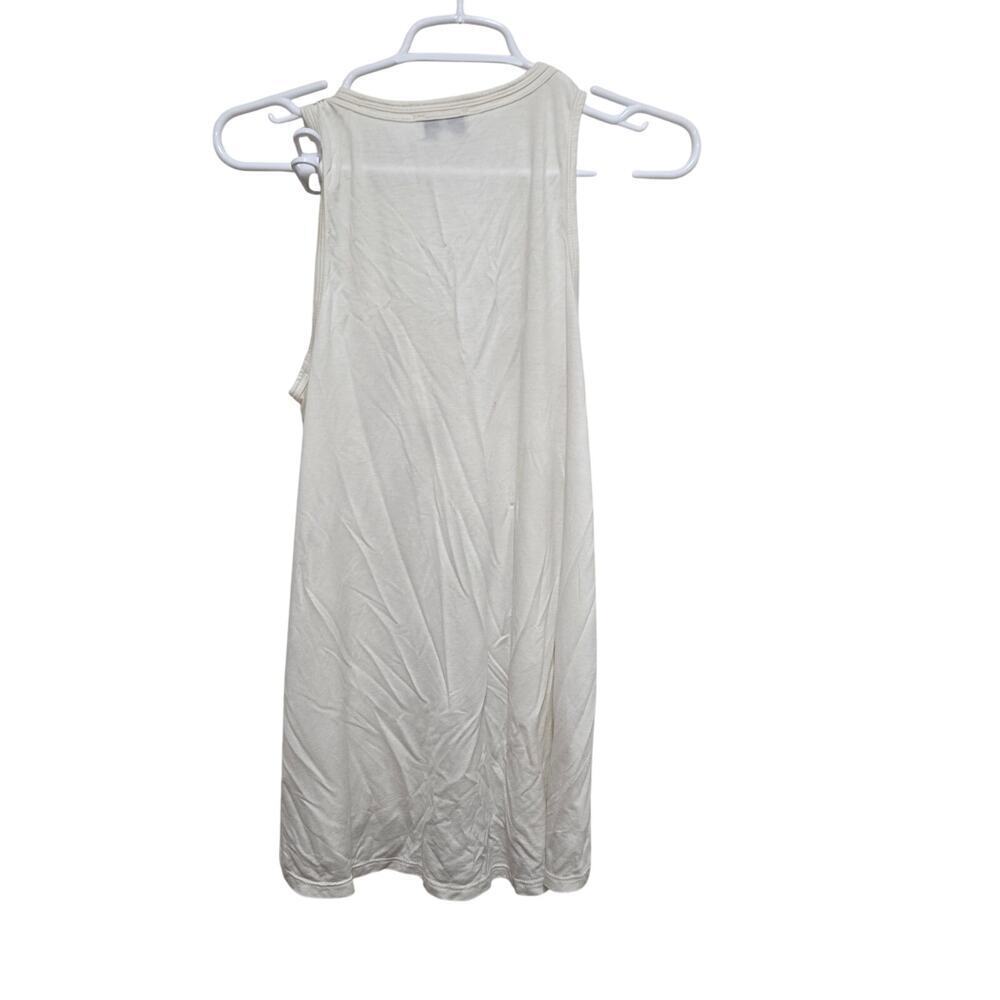 AG Adriano Goldschmied LXE Tank Ivory Lyocell Small